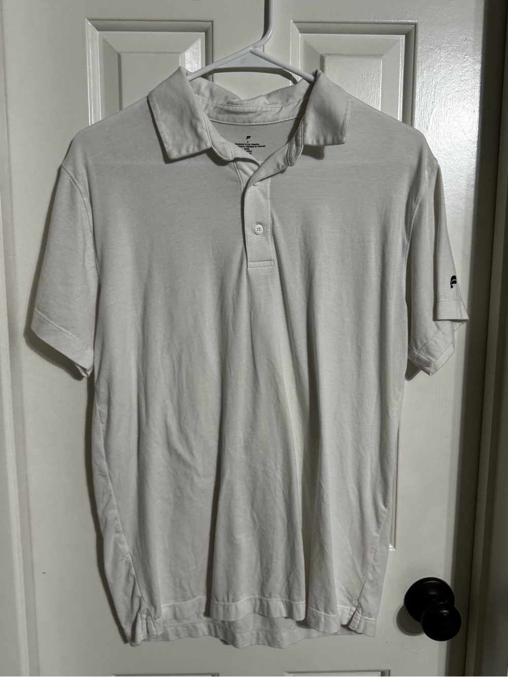 Men's Fabletics Classic White Polo Shirt